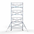 Euroscaffold Steigeraanhanger 305 + Rolsteiger Standaard 135x305 8,2m werkhoogte enkele voorloopleuning