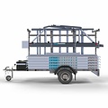 Euroscaffold Steigeraanhanger 250 + rolsteiger standaard 135x250 12,2m werkhoogte