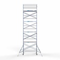 Euroscaffold Steigeraanhanger afsluitbaar 250 + Rolsteiger Standaard 135x250 10,2m werkhoogte