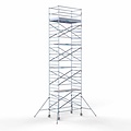 Euroscaffold Steigeraanhanger afsluitbaar 250 + Rolsteiger Standaard 135x250 10,2m werkhoogte