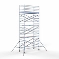 Euroscaffold Steigeraanhanger afsluitbaar 305 + Rolsteiger Standaard 135x305 8,2m werkhoogte carbon vloer