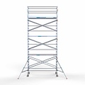 Euroscaffold Steigeraanhanger afsluitbaar 305 + Rolsteiger Standaard 135x305 8,2m werkhoogte carbon vloer