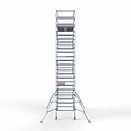 Euroscaffold Steigeraanhanger afsluitbaar 305 + Rolsteiger Standaard 135x305 8,2m werkhoogte carbon vloer
