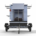 Euroscaffold Steigeraanhanger afsluitbaar 305 + Rolsteiger Standaard 135x305 10,2m werkhoogte carbon vloer