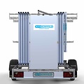 Euroscaffold Steigeraanhanger afsluitbaar 305 + Rolsteiger Standaard 135x305 10,2m werkhoogte carbon vloer