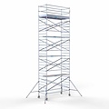 Euroscaffold Steigeraanhanger afsluitbaar 305 + Rolsteiger Standaard 135x305 10,2m werkhoogte carbon vloer