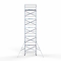 Euroscaffold Steigeraanhanger afsluitbaar 250 + Rolsteiger Standaard 135x250 12,2m werkhoogte carbon vloer