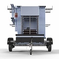 Euroscaffold Steigeraanhanger afsluitbaar 250 + Rolsteiger Standaard 135x250 8,2m werkhoogte enkele voorloopleuning