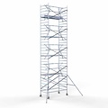 Euroscaffold Steigeraanhanger afsluitbaar 250 + Rolsteiger Standaard 135x250 10,2m werkhoogte enkele voorloopleuning
