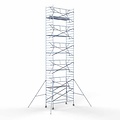Euroscaffold Steigeraanhanger afsluitbaar 305 + Rolsteiger Standaard 135x305 12,2m werkhoogte enkele voorloopleuning