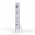 Euroscaffold Steigeraanhanger afsluitbaar 305 + Rolsteiger Standaard 135x305 10,2m werkhoogte enkele voorloopleuning