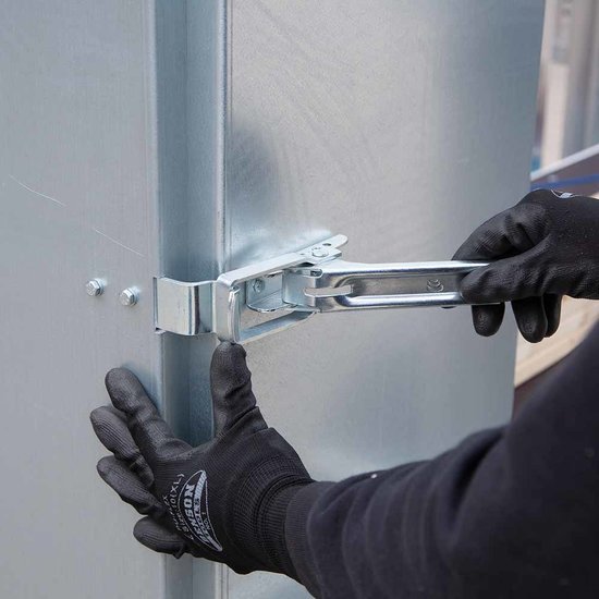 Euroscaffold Steigeraanhanger afsluitbaar 305 + Rolsteiger Standaard 135x305 10,2m werkhoogte enkele voorloopleuning