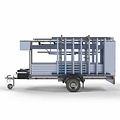 Euroscaffold Steigeraanhanger afsluitbaar 305 + Rolsteiger Standaard 135x305 8,2m werkhoogte enkele voorloopleuning