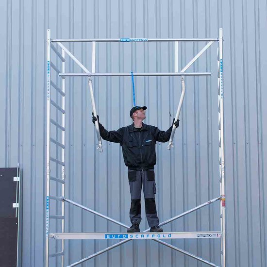 Euroscaffold Rolsteiger Euroscaffold Professional 135x190 12,2m werkhoogte vrijstaand