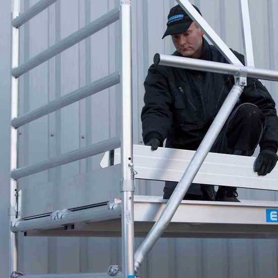 Euroscaffold Rolsteiger Euroscaffold Professional 135x250 5,2m werkhoogte vrijstaand