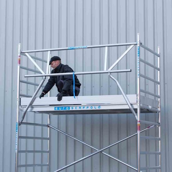 Euroscaffold Rolsteiger Euroscaffold Professional 135x250 7,2m werkhoogte vrijstaand