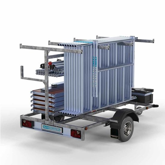 Euroscaffold Steigeraanhanger 250 + Rolsteiger Standaard 135x190 10,2m werkhoogte