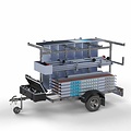 Euroscaffold Steigeraanhanger 250 + Rolsteiger Standaard 135x190 10,2m werkhoogte