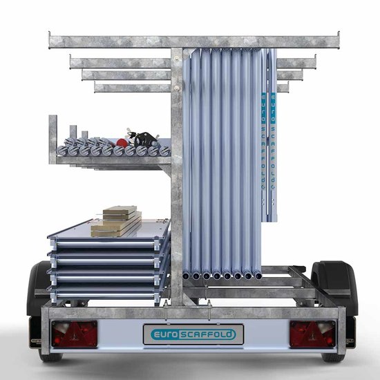 Euroscaffold Steigeraanhanger 305 + Rolsteiger Basic 75x305 6,2m werkhoogte