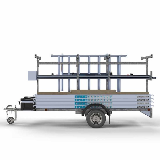 Euroscaffold Steigeraanhanger 250 + Rolsteiger Basic 90x190 9,2m werkhoogte