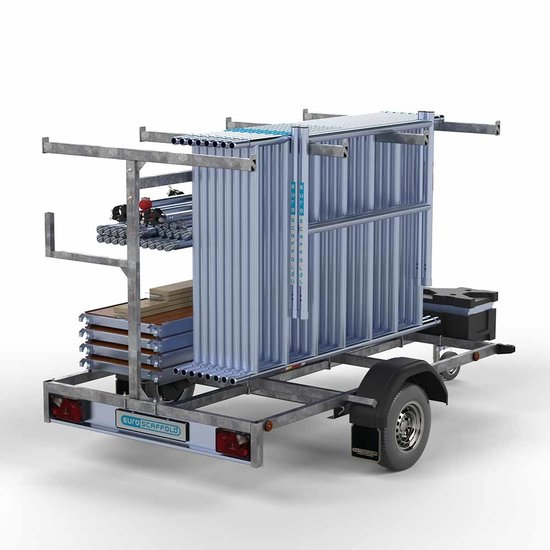 Euroscaffold Steigeraanhanger 250 + Rolsteiger Basic 90x190 10,2m werkhoogte