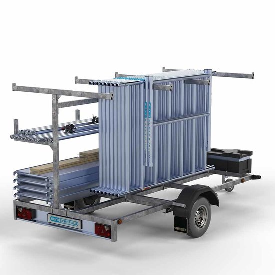 Euroscaffold Steigeraanhanger 305 + Rolsteiger Basic 90x305 10,2m werkhoogte