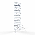 Euroscaffold Steigeraanhanger 250 + Rolsteiger Euro 135x250 12,2m werkhoogte enkele voorloopleuning