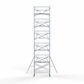 Euroscaffold Steigeraanhanger 250 + Rolsteiger Euro 135x250 12,2m werkhoogte enkele voorloopleuning