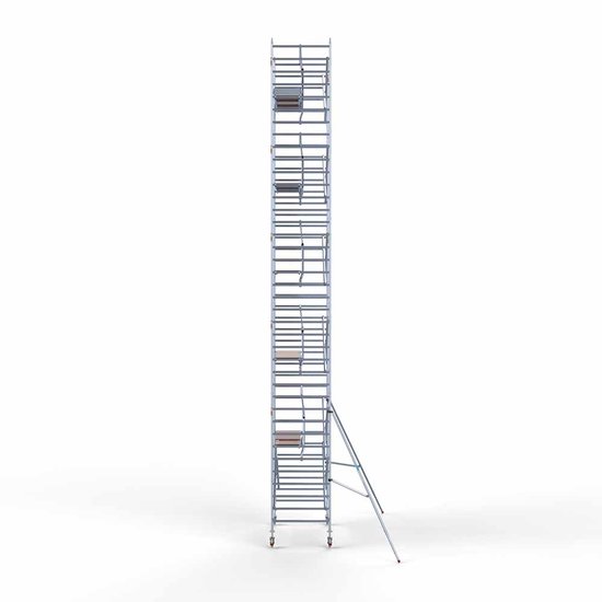Euroscaffold Steigeraanhanger 250 + Rolsteiger Euro 135x250 12,2m werkhoogte enkele voorloopleuning