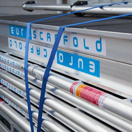 Euroscaffold Anssems aanhanger + rolsteiger Basic 135x250 6,2m werkhoogte