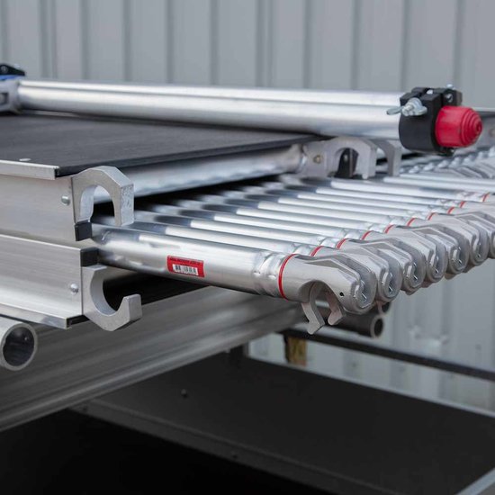 Euroscaffold Anssems aanhanger + rolsteiger Basic 135x250 10,2m werkhoogte