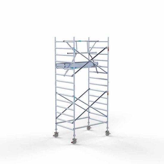 Anssems Anssems aanhanger + rolsteiger standaard 135x190 5,2m werkhoogte + enkele voorloopleuning