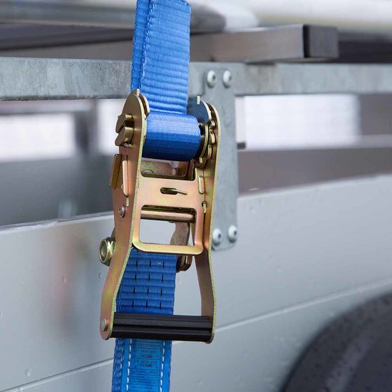 Euroscaffold Anssems Aanhanger + rolsteiger standaard 135x250 7,2m werkhoogte + dubbele voorloopleuning