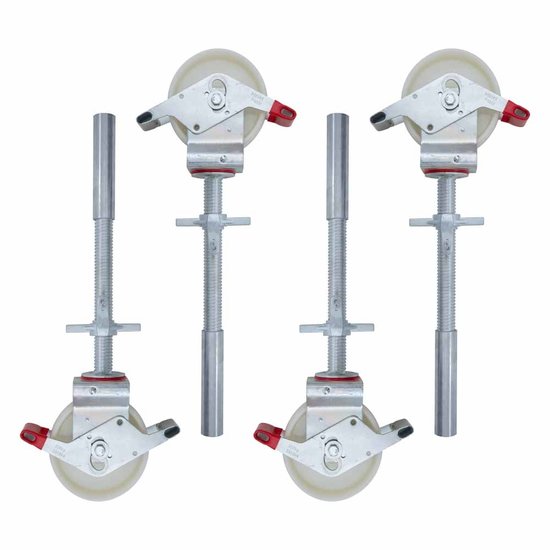 Euroscaffold Steigerwiel nylon + stalen spindel
