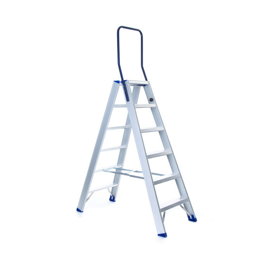 Eurostairs Trap dubbel professioneel 2x6 treden