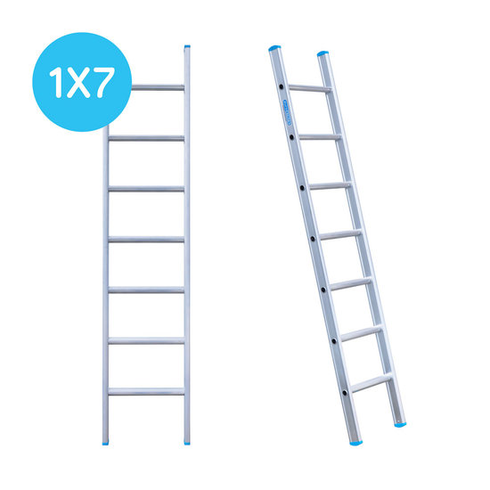 Eurostairs Eurostairs Ladder enkel recht 1x7 sporten