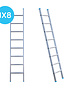 Eurostairs Ladder enkel recht 1x8 sporten