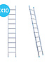 Eurostairs Ladder enkel recht 1x10 sporten