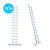 Eurostairs Eurostairs Ladder enkel recht 1x14 sporten