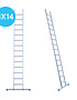 Eurostairs Ladder enkel recht 1x14 sporten