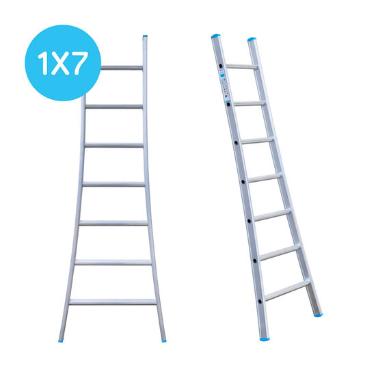 Eurostairs Eurostairs Ladder enkel uitgebogen 1x7 sporten