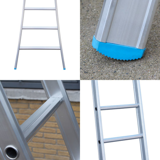 Eurostairs Eurostairs Ladder enkel uitgebogen 1x7 sporten