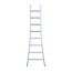 Eurostairs Eurostairs Ladder enkel uitgebogen 1x8 sporten