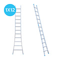 Eurostairs Eurostairs Ladder enkel uitgebogen 1x12 sporten