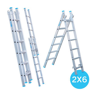 Eurostairs Reform ladder recht 2x6 sporten