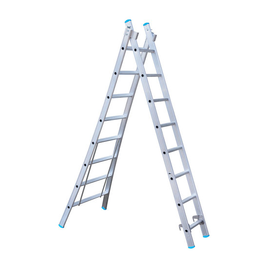 Eurostairs Eurostairs Reform ladder dubbel uitgebogen 2x8 sporten