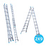 Eurostairs Eurostairs Reform ladder dubbel uitgebogen 2x9 sporten