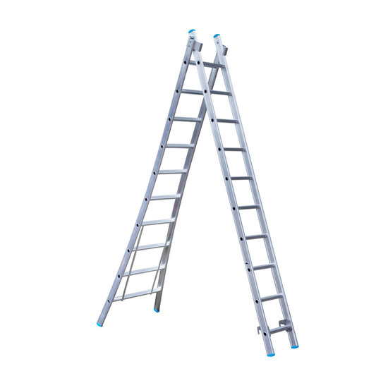 Eurostairs Eurostairs Reform ladder dubbel uitgebogen 2x10 sporten