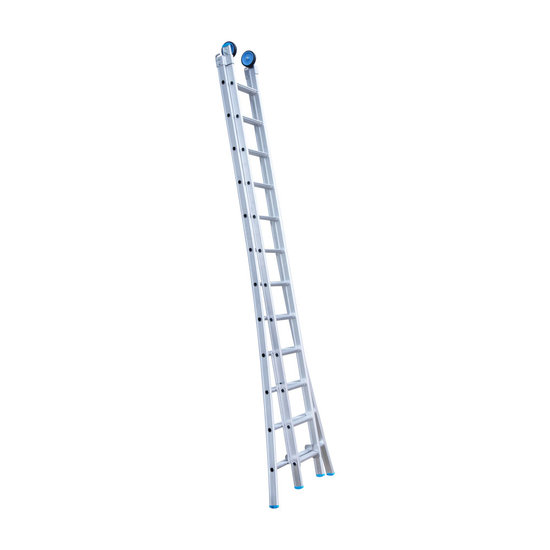 Eurostairs Eurostairs Reform ladder dubbel uitgebogen 2x12 sporten + gevelrollen