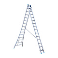 Eurostairs Eurostairs Reform ladder dubbel uitgebogen 2x14 sporten + gevelrollen
